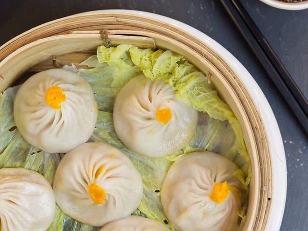 Soup Dumplings at a Shanghai-Style Restaurant
