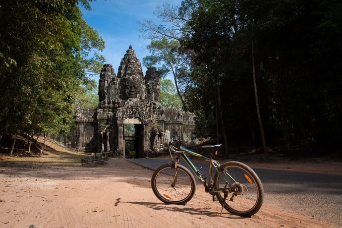 Explore the breathtaking temples of Cambodia by bicycle