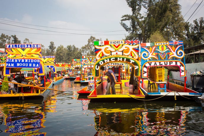 Trajineras of Xochimilco
