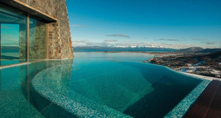 Stunning views over Ushuaia
