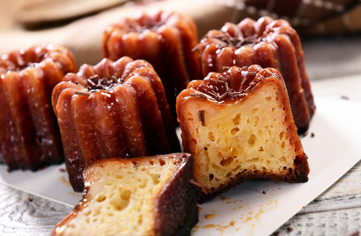 Cannele, traditional Bordeaux treats
