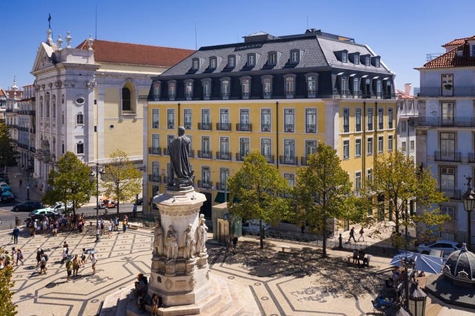 The exterior of Bairro Alto Hotel