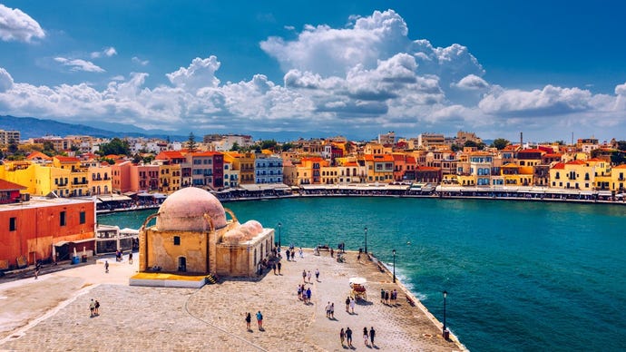 The charming town of Chania is a perfect base for exploring more of Crete. Source: DaLiu / Shutterstock