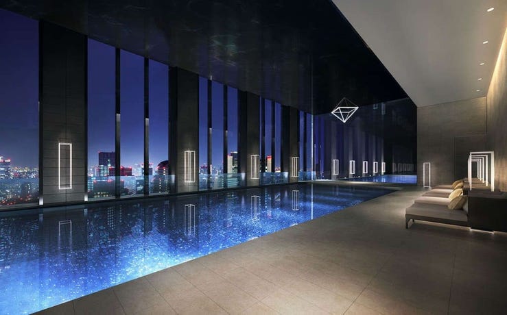 Pool and spa at Conrad Osaka
