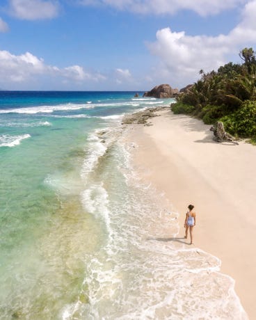 Bicycle around La Digue Island, which is just 10 minutes by boat from Félicité.
