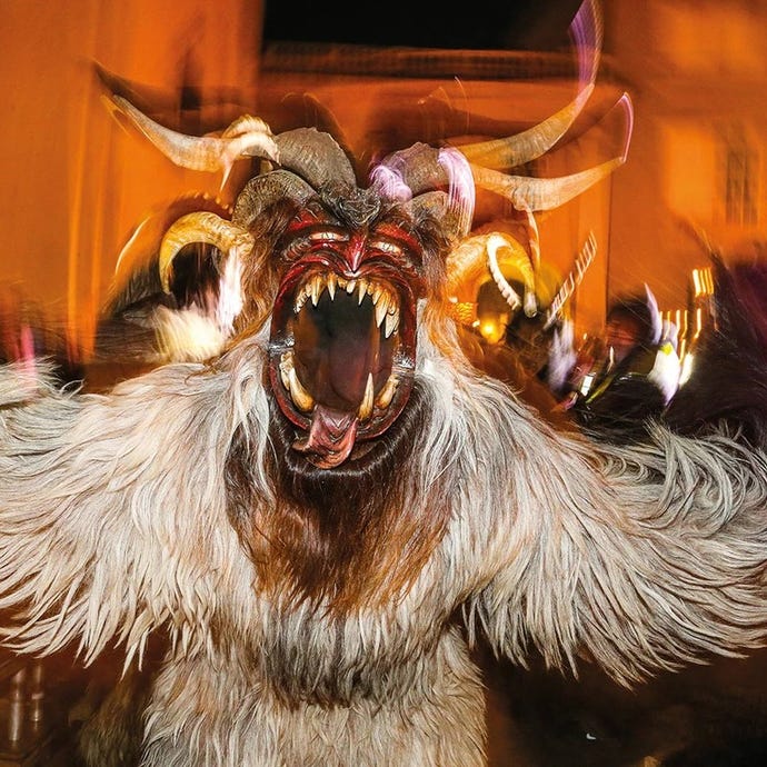 The Krampus is a less jolly tradition