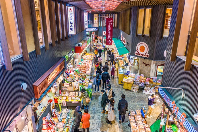 Omicho Market in Kanazawa
