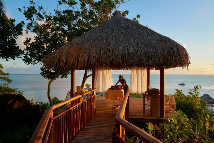 The spa at Conrad Bora Bora
