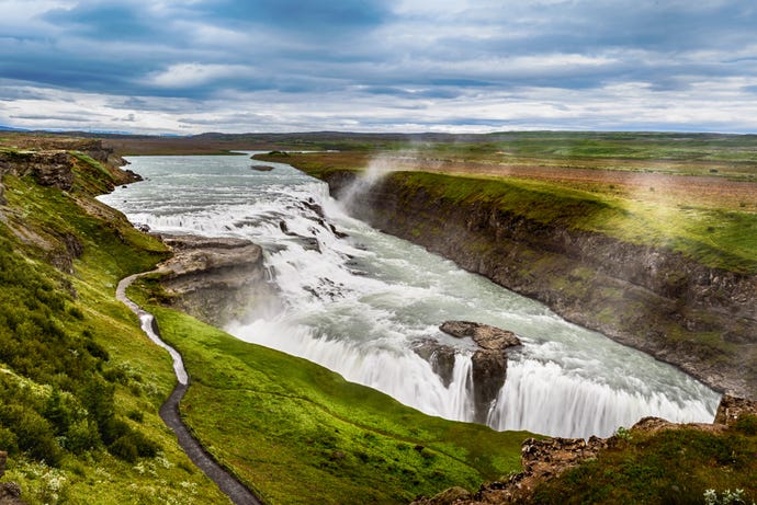 The only way to really understand the sheer power of Gullfoss is to stand before it
