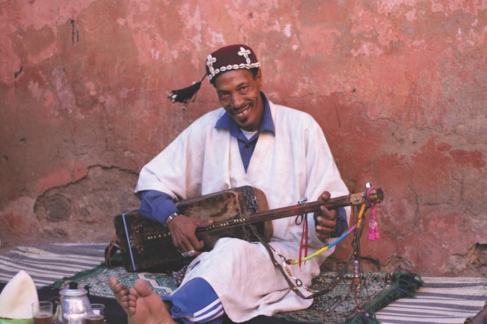 A storyteller in Djemaa El Fna