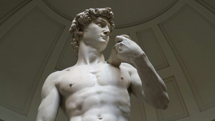 Michelangelo's "The David" at Galleria dell'Accademia
