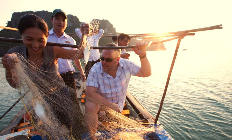 Head out on a fishing boat for a fresh catch of the day
