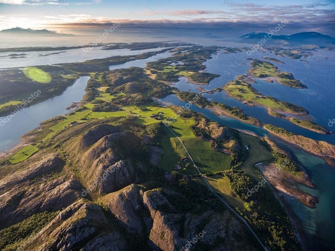 Flying over Norway
