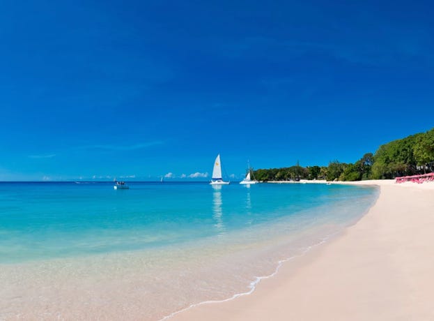 The beach at Sandy Lane
