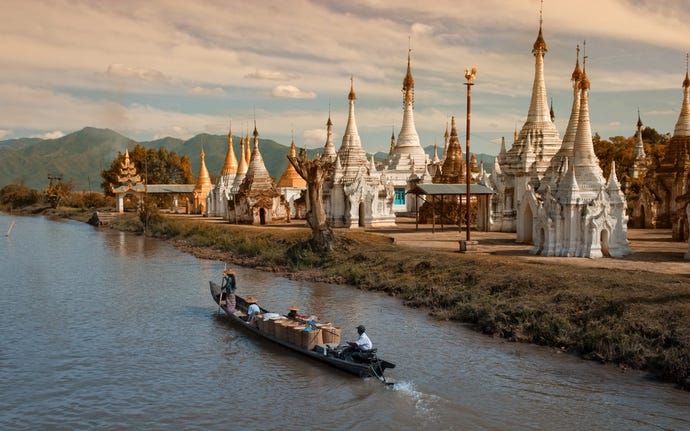 Temple complex at the Inle Lake