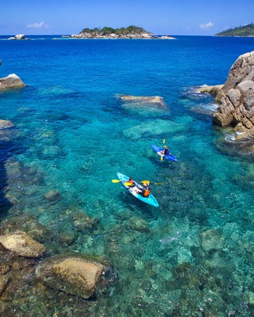 Kayaking is a fantastic way to get a glimpse of the marine protected Coco Island.
