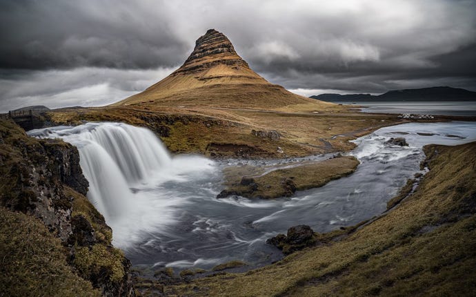 Kirkjufell mountain on the north side of Snæfellsnes