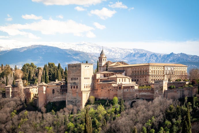 Enjoy views of the Alhambra from different spots of the city.
