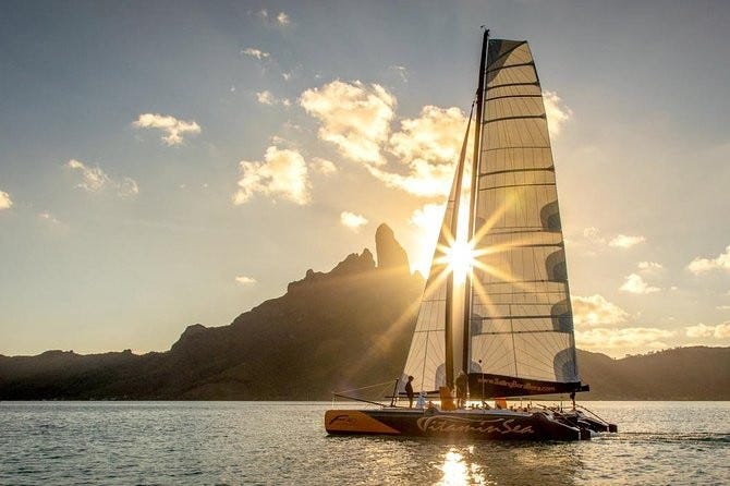 Sunset cruise in Bora Bora
