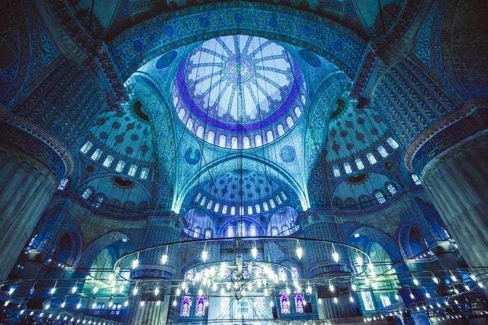 Inside the Blue Mosque