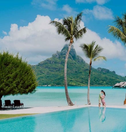 Infinity pool at Intercontinental Tahiti
