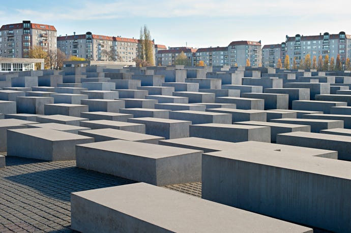 The truly moving memorial to the Jewish Holocaust
