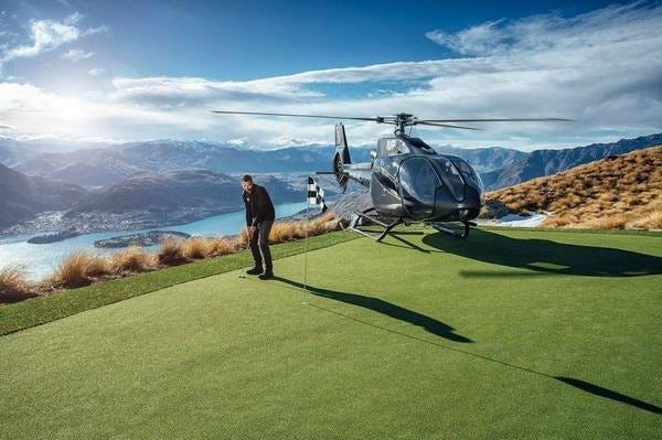 Go for a course of golf, but arrive in style