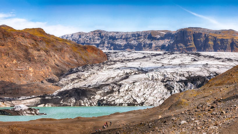 The Sólheimajökull glacier
