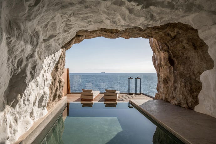 Your patio in the cave
