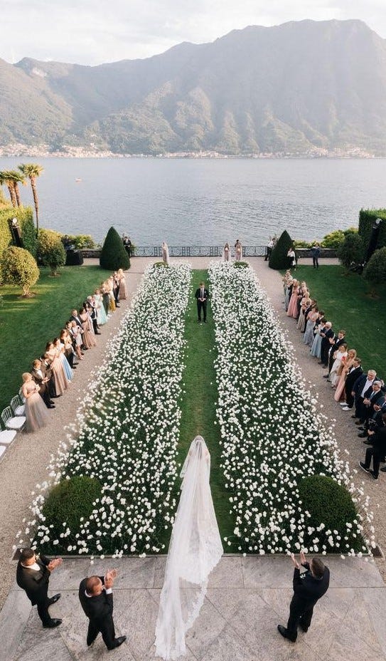 The wedding celebration will build upon the natural beauty & waterfront setting.