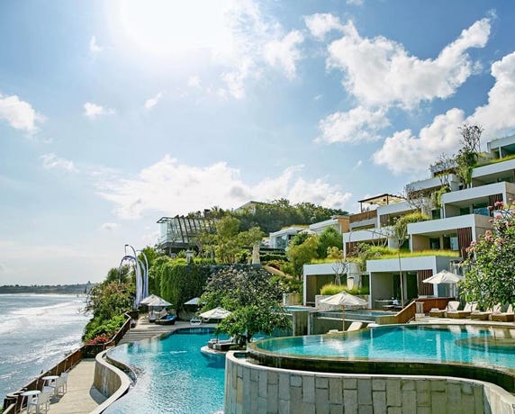 Infinity pools overlooking the Indian Ocean
