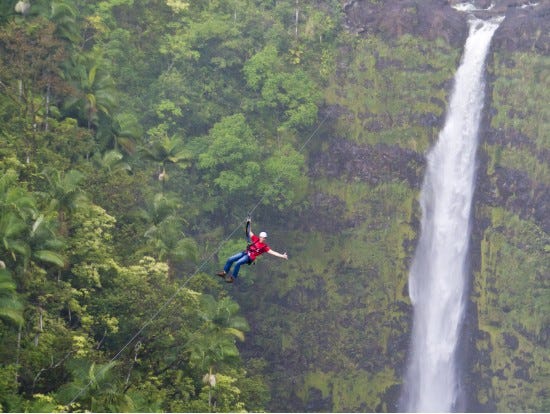 Ziplining over Kolekole
