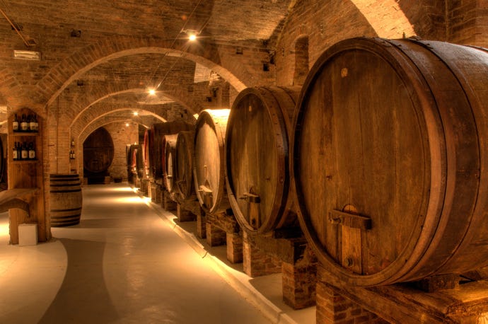 Step into the cellars of these Tuscan vineyards before tasting the wine for yourself!
