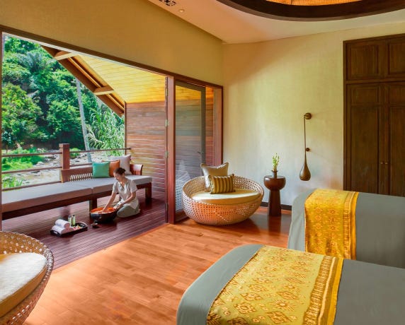 The spa at Mandapa
