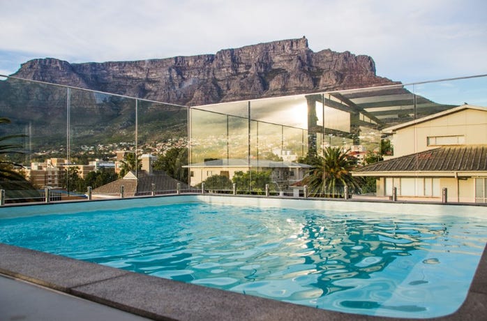 Admire Table Mountain from the rooftop pool
