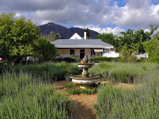 The gardens around Chapter House Boutique Hotel
