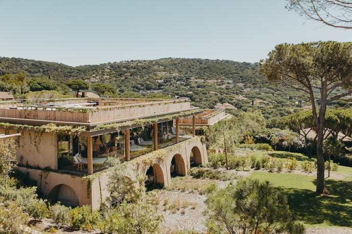 The grounds of Hotel Lily of the Valley
