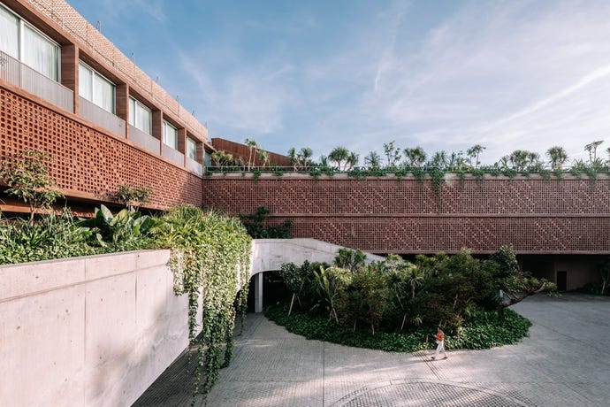 A contemporary version of a Balinese courtyard