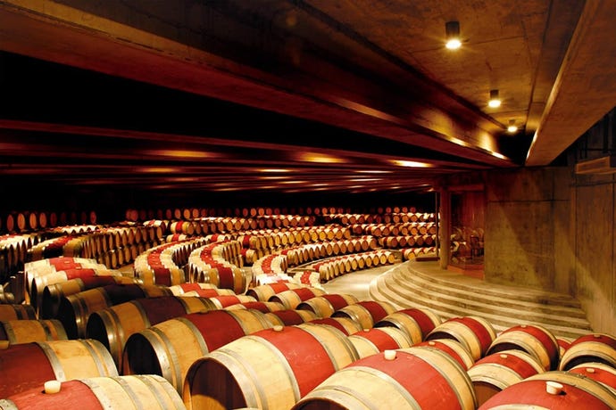 Endless barrels at Montes Wines
