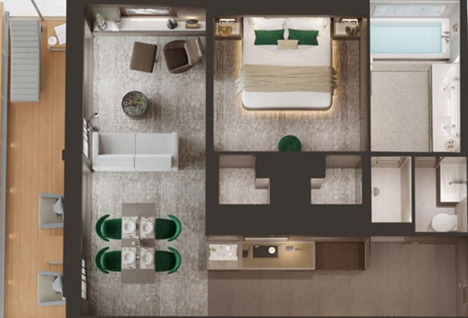 Suite floorplan
