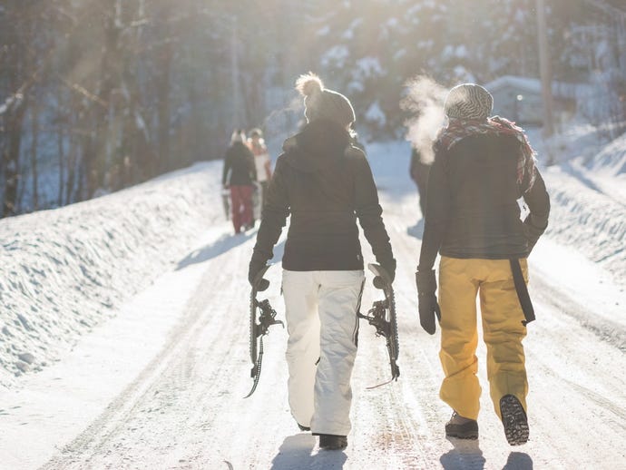 Winter activities in Yellowstone