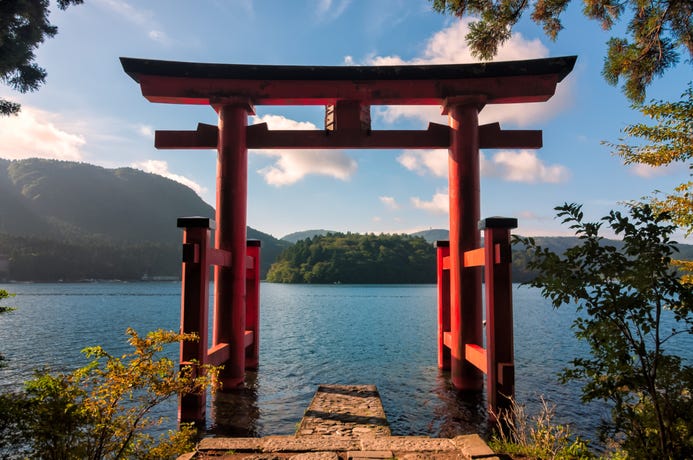 Tori Gate Lake Ashi