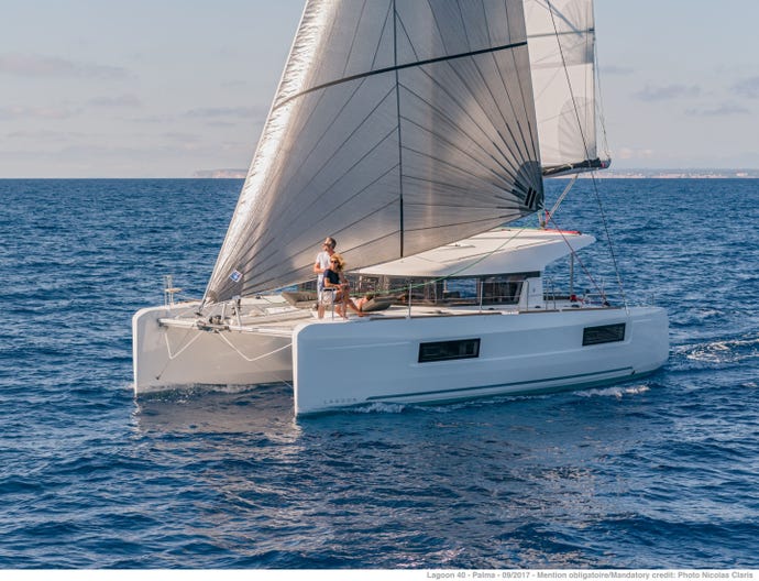 The Catamaran Lagoon 40.
