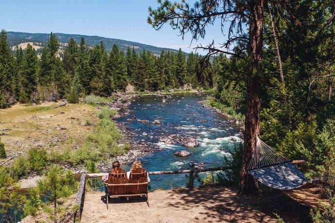 Glamping with a view