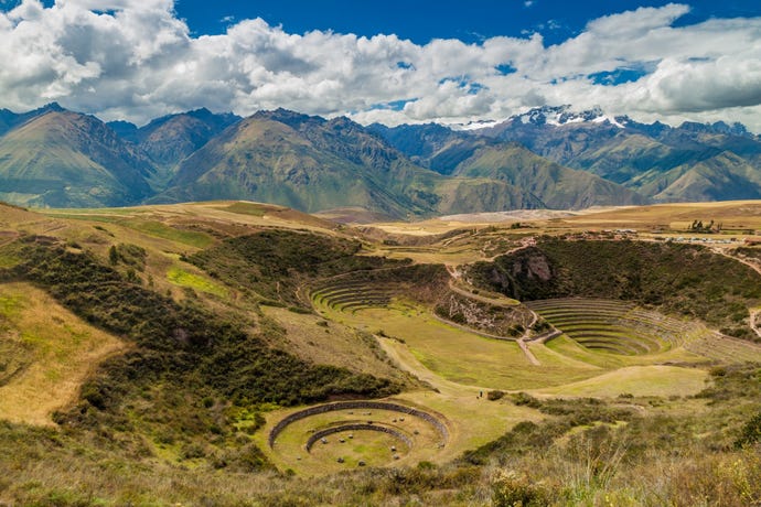 The agricultural terraces of Moray
