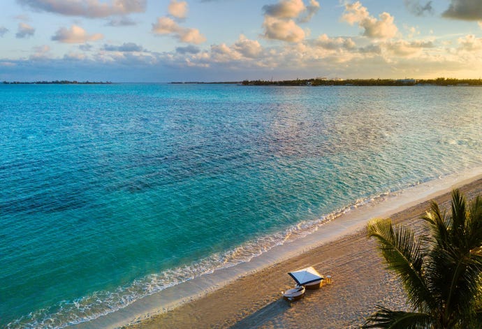 The beach at Rosewood Baha Mar
