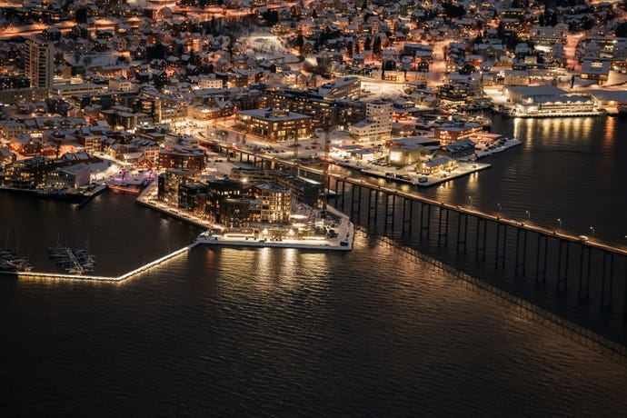 Tromsø at night
