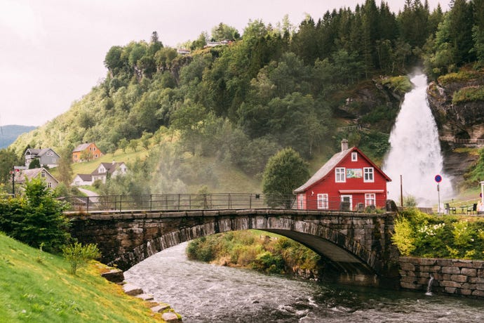 Charming towns and waterfalls are par for the course