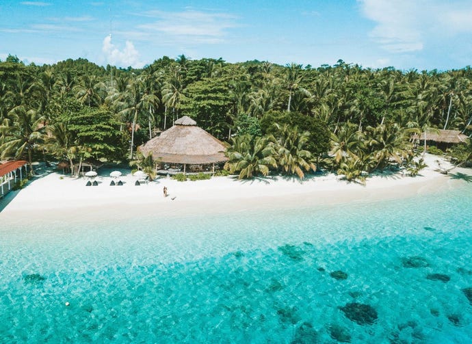 It's real. Aloita Surf Resort in the Mentawai Islands.