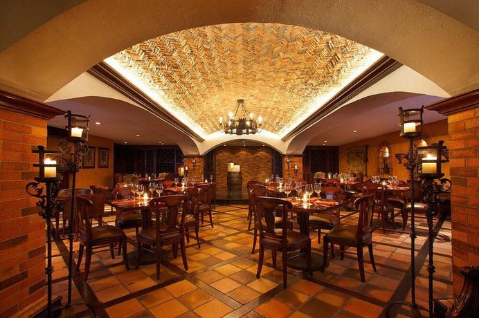 Dining area at Plaza Grande
